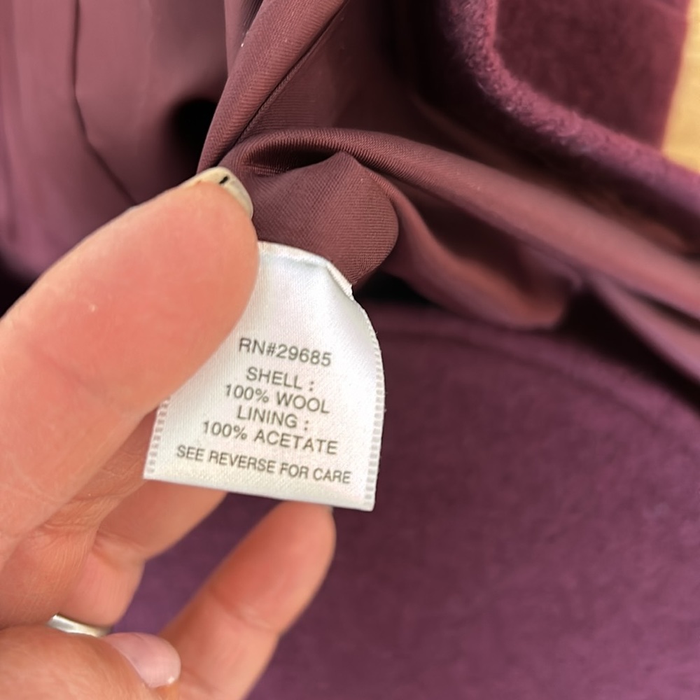 Euc - Pendleton Virgin Wool Blazer In Plum/ Purpl… - image 8